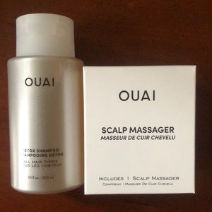 NEW Ouai Detox Shampoo 300ml and Scalp Massager